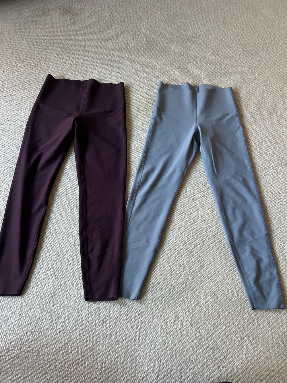 Old Navy Maternity Leggings Duo - Plum and Light Blue